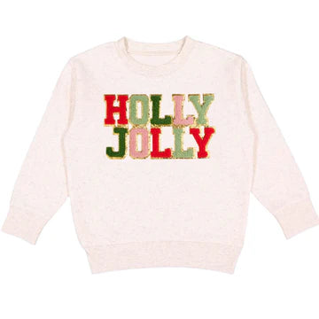 Holly Jolly Patch Christmas Sweatshirt